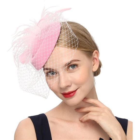 FASCINATORS Hats 20s 50s B-pink